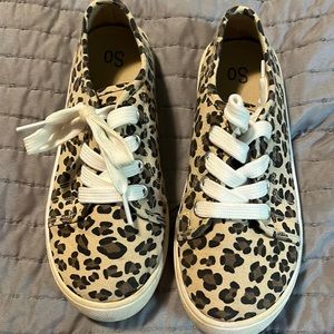 Little girls SO sneaker leopard size little girl 1